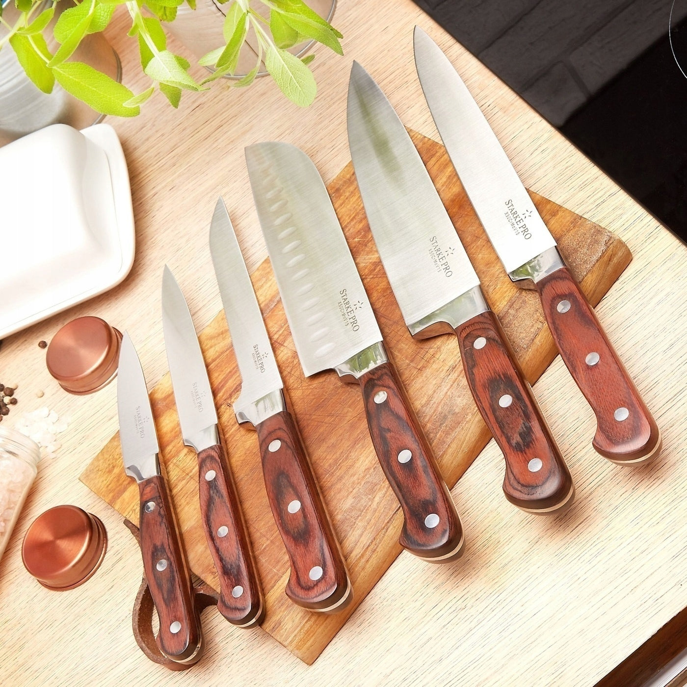 Universal KNIFE with BALL SHARP Kitchen PRECISION Starke Pro Silva 15 cm Brand Starke Pro