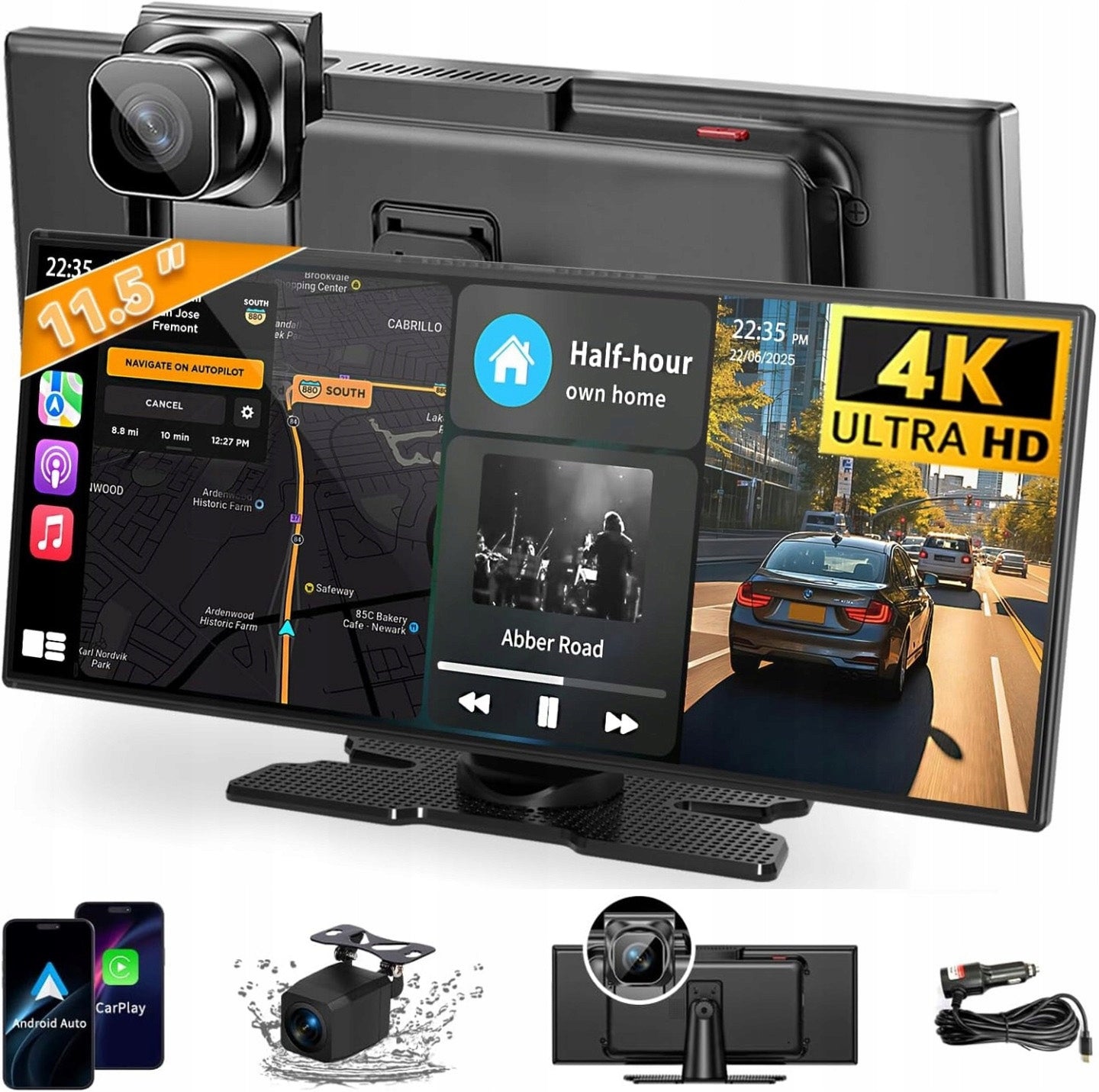 Universal Screen 11.5" Car Radio Multimedia Carplay AndroidAuto