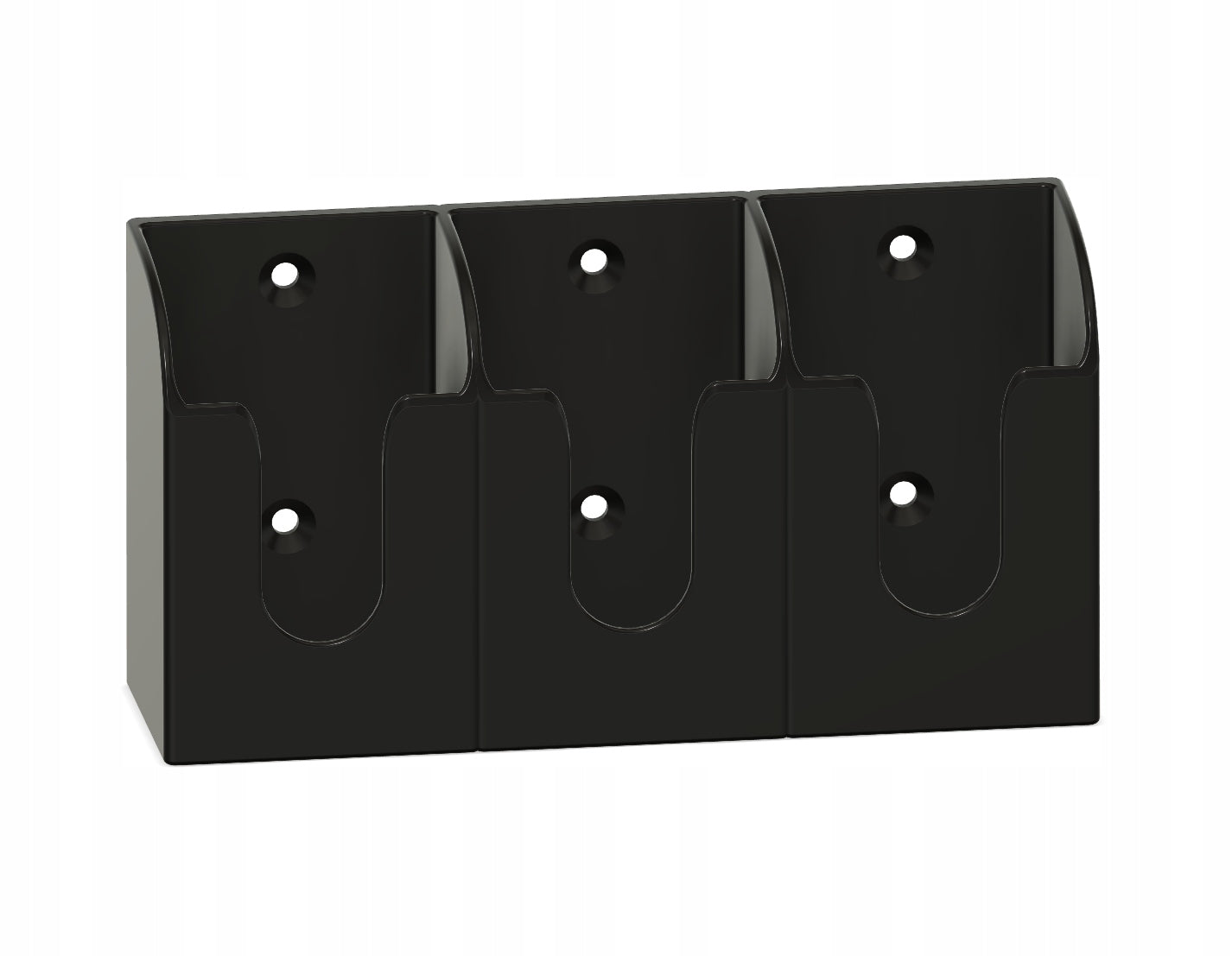 Universal Triple Wall Hanger Holder for Remote Control Black Grey White Brand no brand