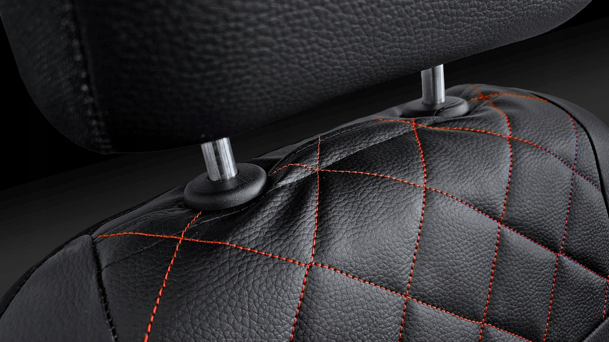 Universal car seat covers set PERFECT LINE Red Packaging status original