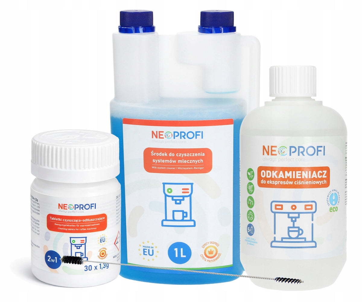 Universal coffee machine maintenance kit NEOPROFI cleaning products Brand NeoProfi