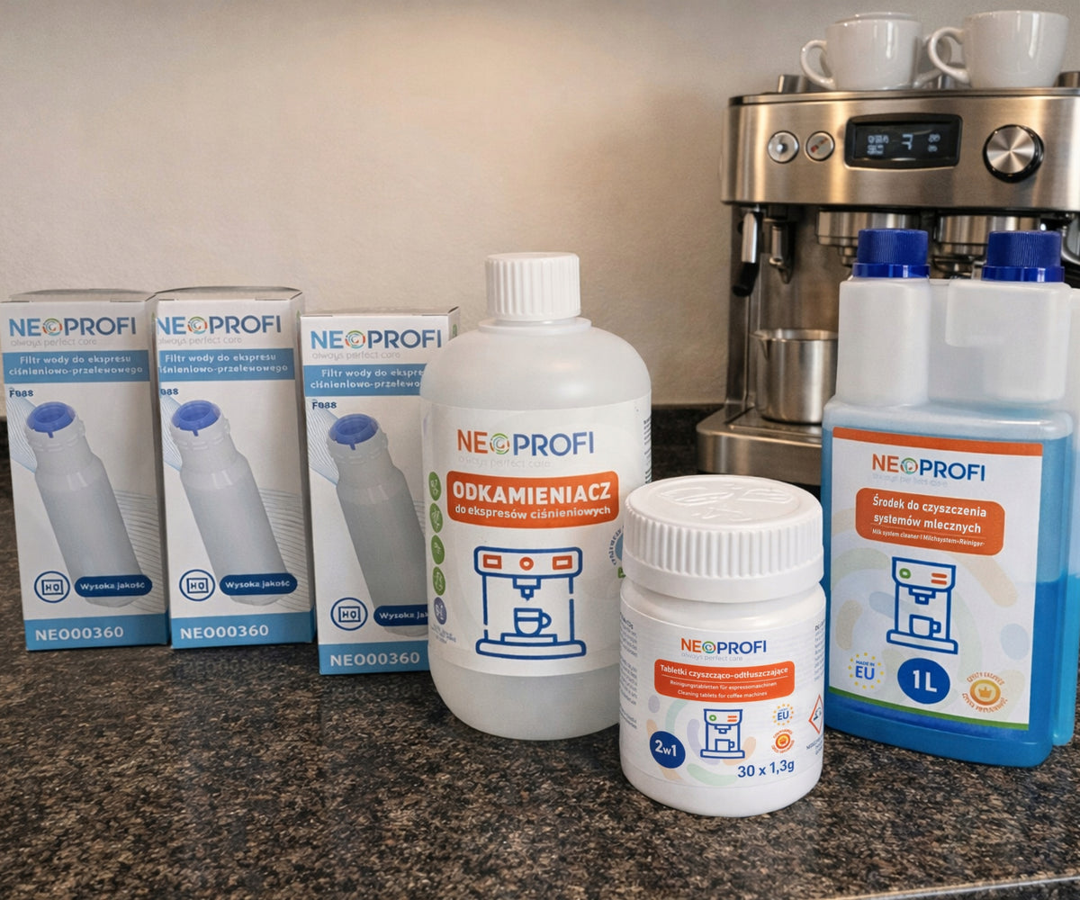 Universal coffee machine maintenance kit | NeoProfi filters measures Brand NeoProfi