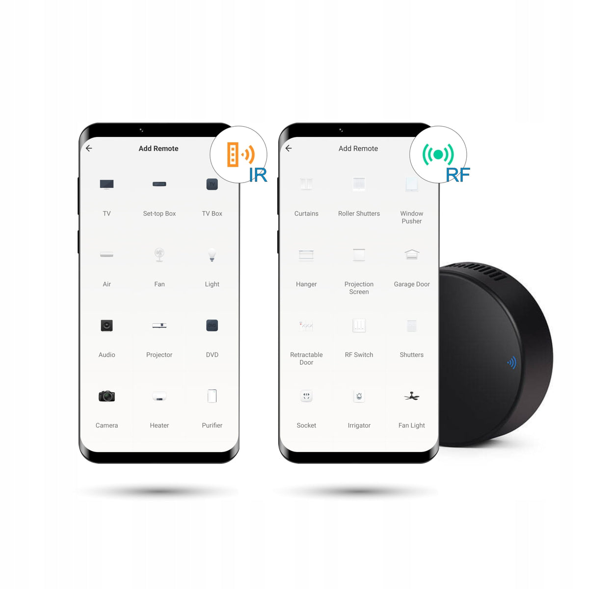 Universal remote control Wifi RF+IR TUYA SmartLife Black EAN (GTIN) 5905359887645
