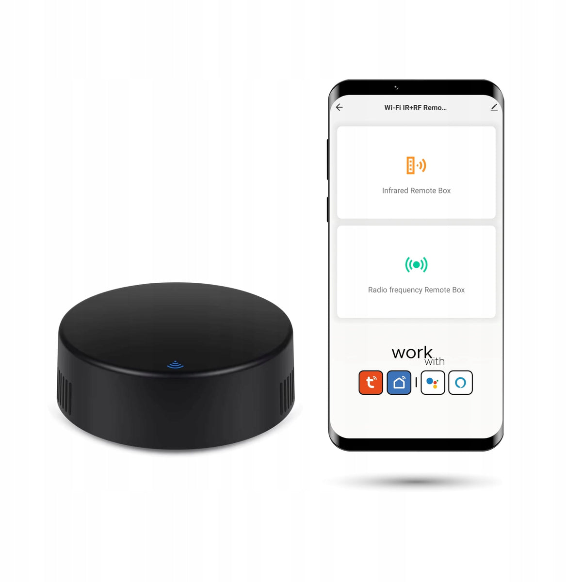 Universal remote control Wifi RF+IR TUYA SmartLife Black