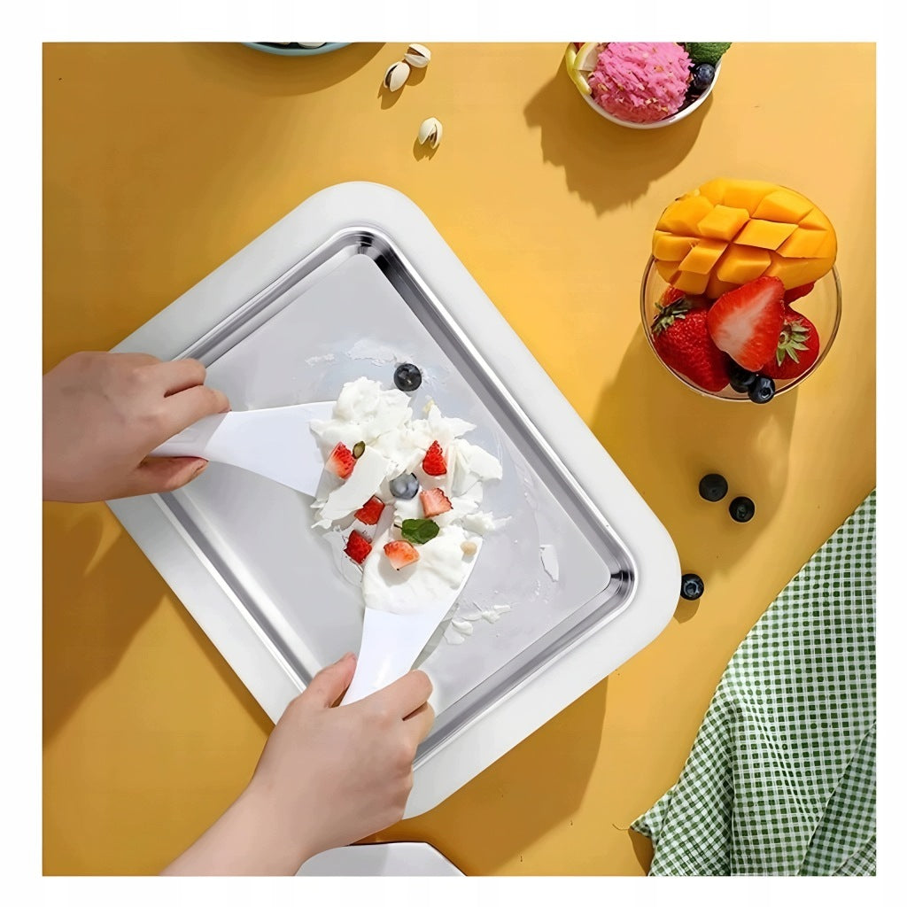 Universal rolling ice cream pan for children and adults without electricity Packaging status original