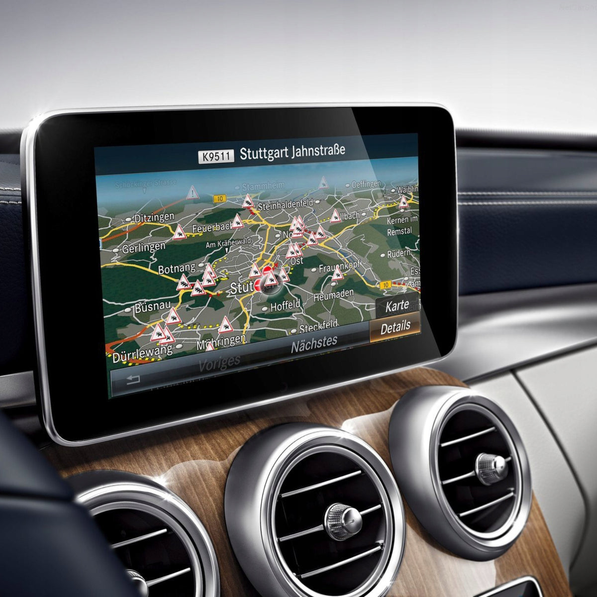 Updated Mercedes navigation with PIN code