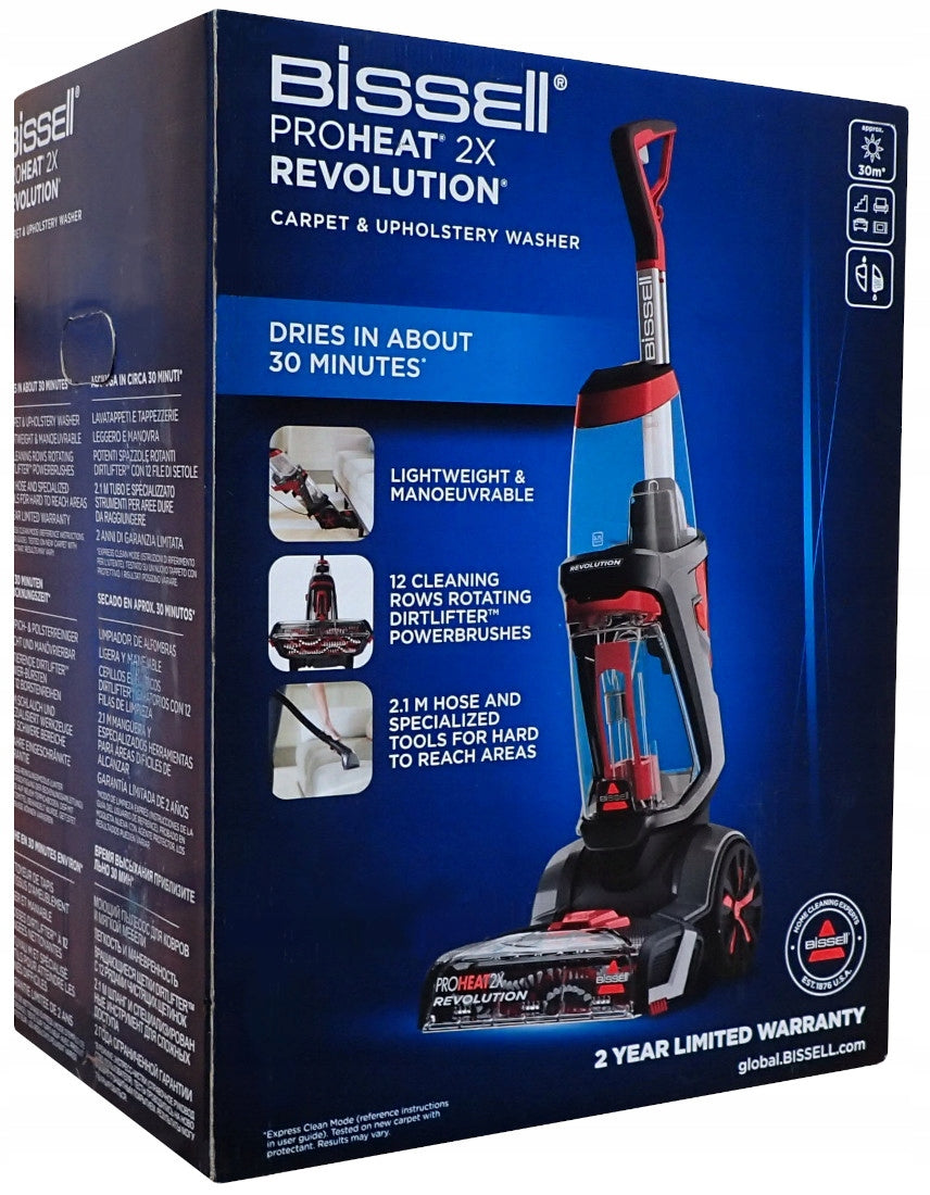 Upholstery Carpet Washing Vacuum Cleaner Bissell 1858N ProHeat 2x Revolution