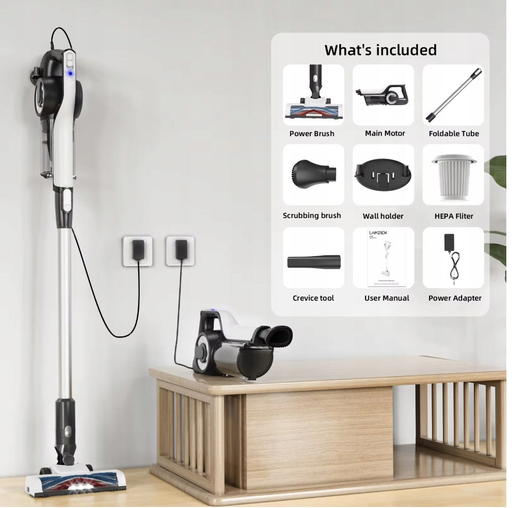 Upright Cordless Vacuum Cleaner 30000Pa HEPA LED POWERFUL SUCTION 40min Operation Brand Levoit