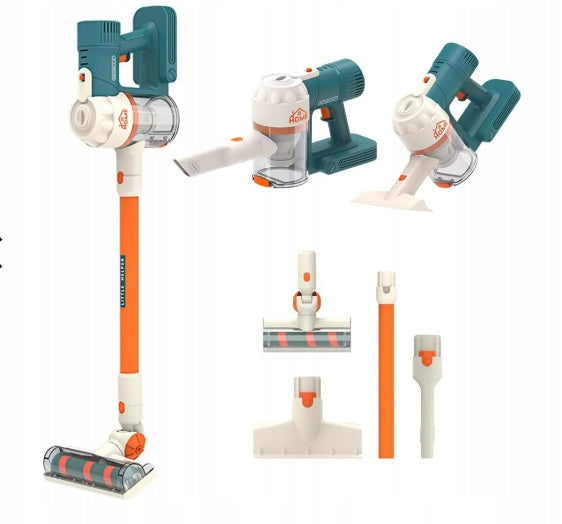 Upright Vacuum Cleaner Cordless Kids Sound Light Battery Operated 3in1 W092