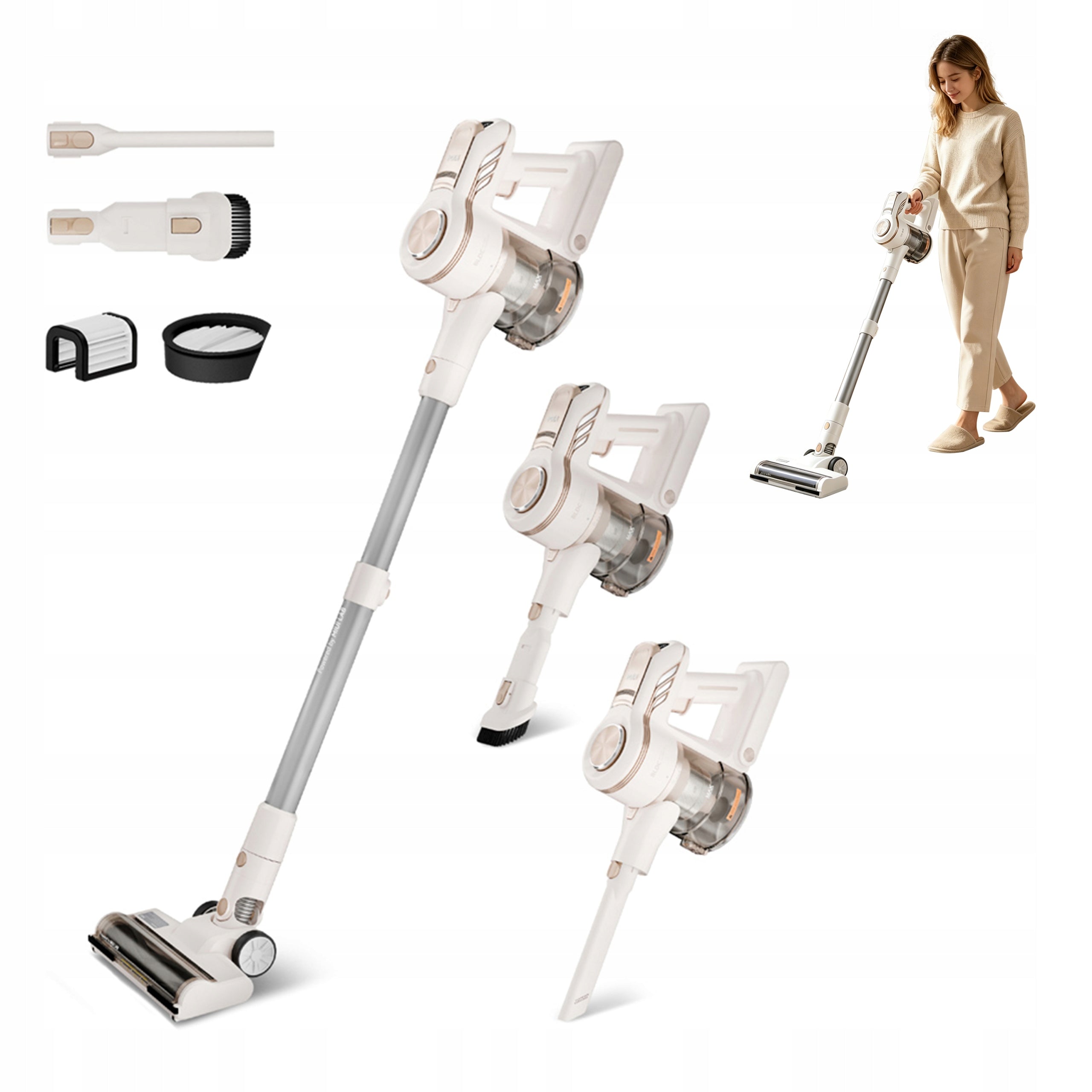 Upright handheld portable vacuum cleaner xiaomi MIUI V14 150W 80000rpm
