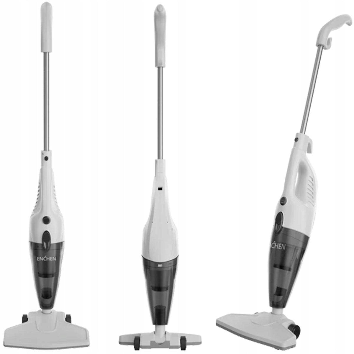 Upright standing vacuum cleaner 2in1 114Kpa HEPA filter Enchen V1 POWERFUL white