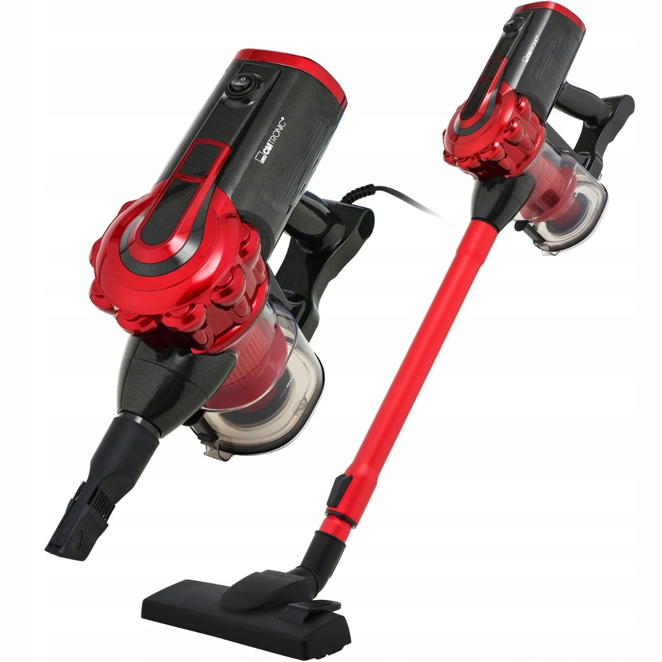 Upright vacuum cleaner 2in1 bagless 600 W HEPA Clatronic BS 1314