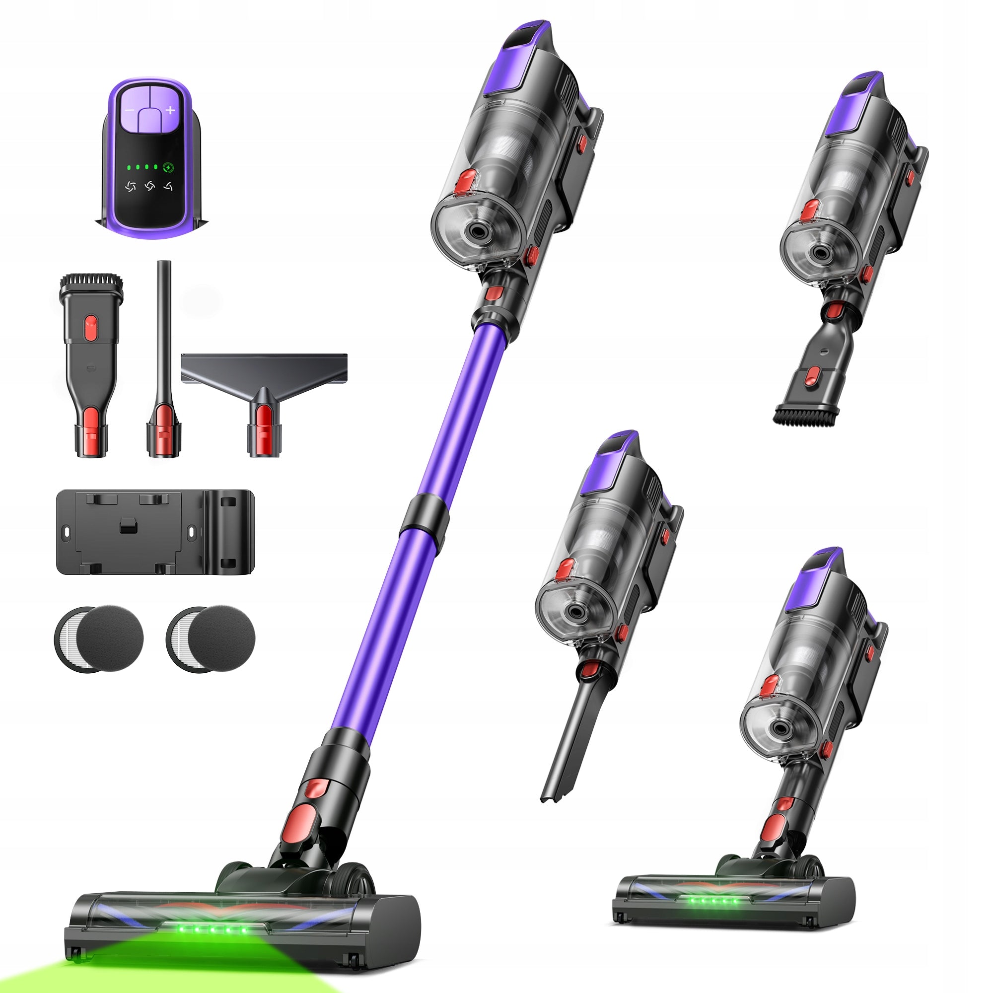 Upright vacuum cleaner Buture VC100 purple