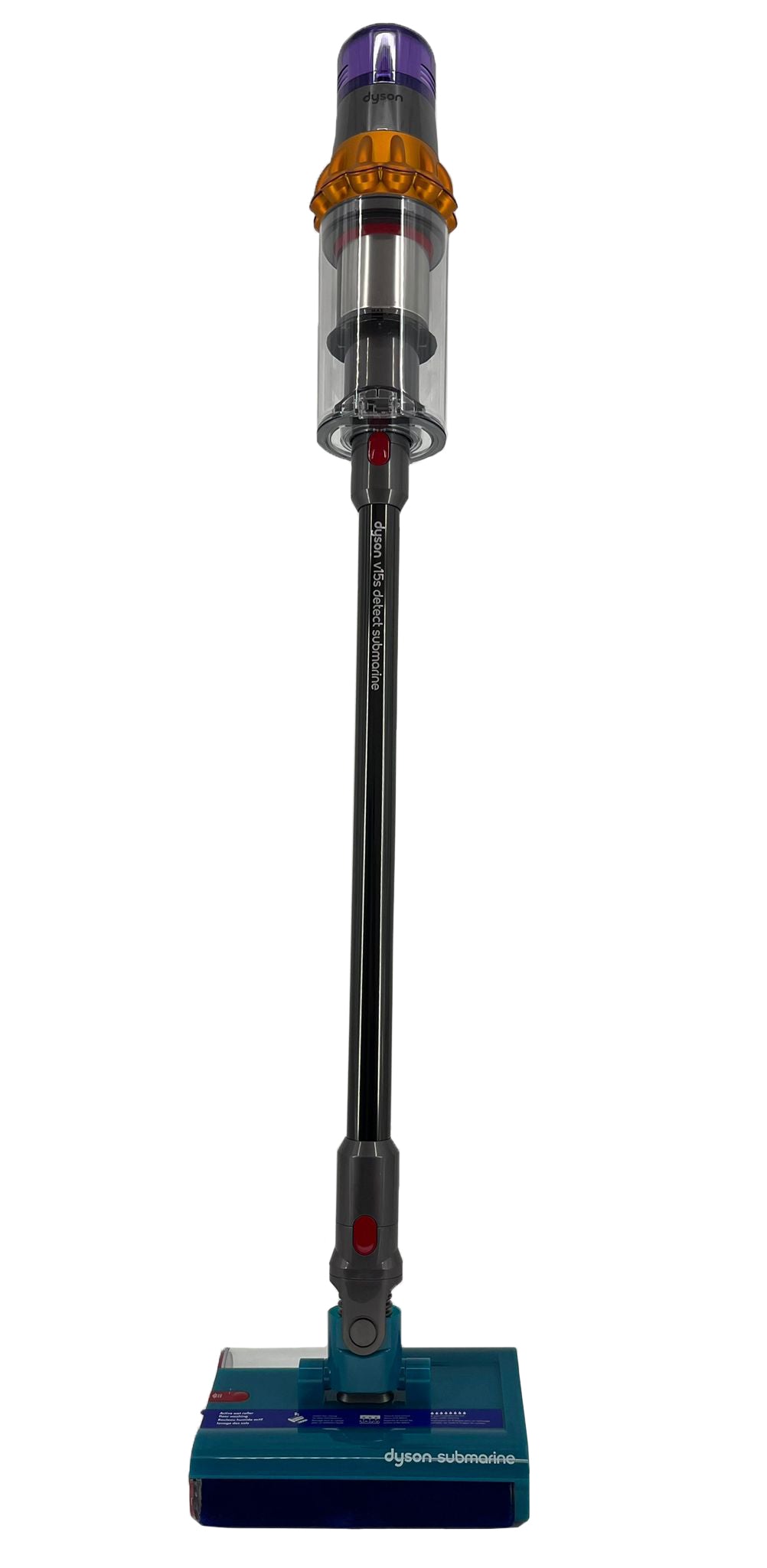 Upright vacuum cleaner Dyson V15s Detect Submarine silver Manufacturer code 21008763