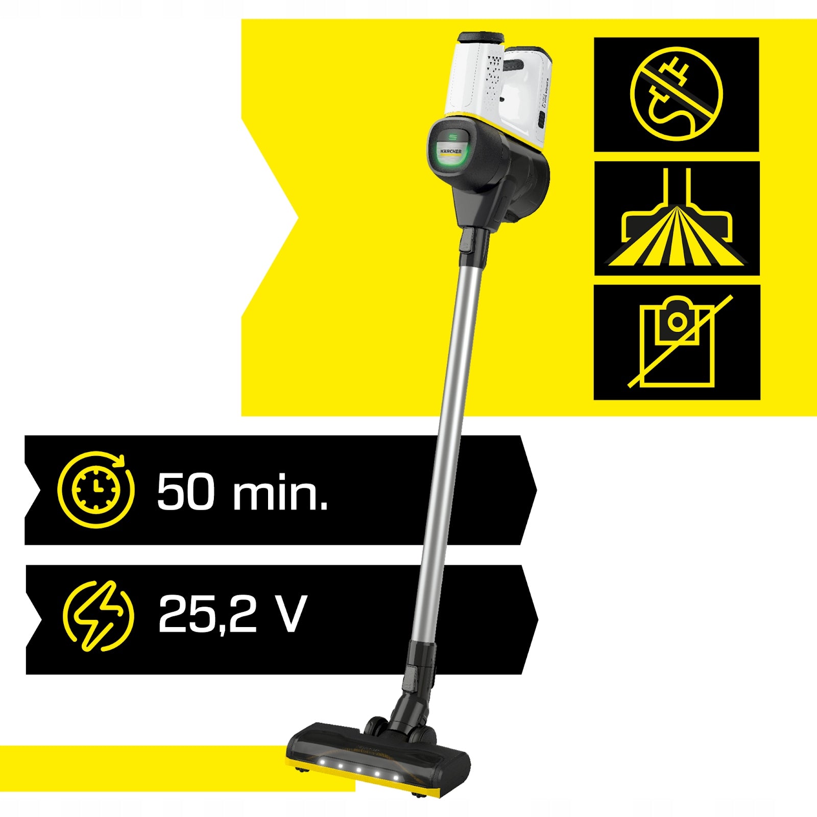 Upright vacuum cleaner Kärcher VC 6 Cordless ourFamily Pet white Brand Kärcher