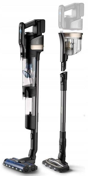 Upright vacuum cleaner PHILIPS AquaTrio XW9465/11 with washing function, two batteries Packaging status original