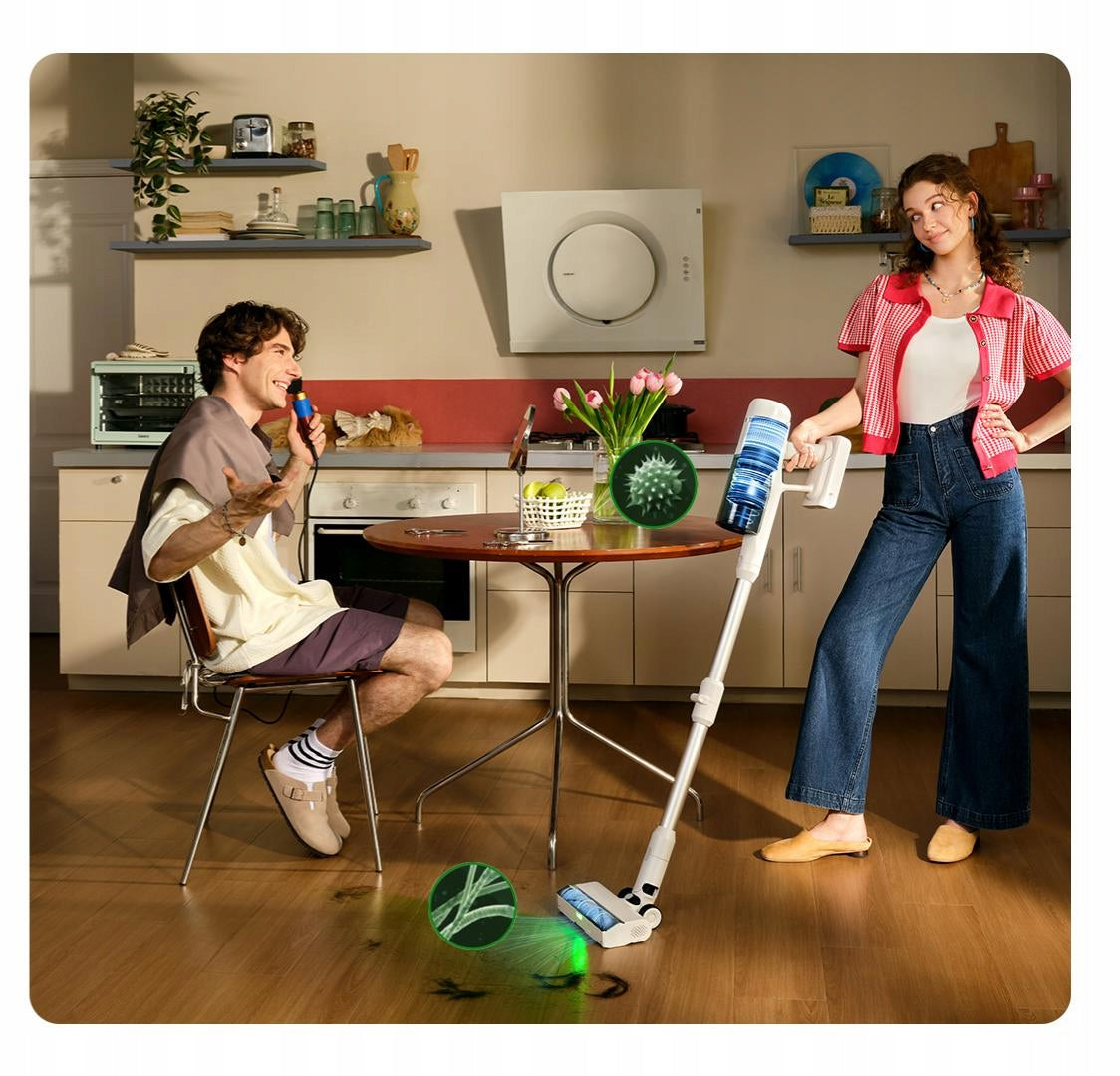 Upright vacuum cleaner Roborock H60 wireless 60MINS 140° Green light Dominant color white