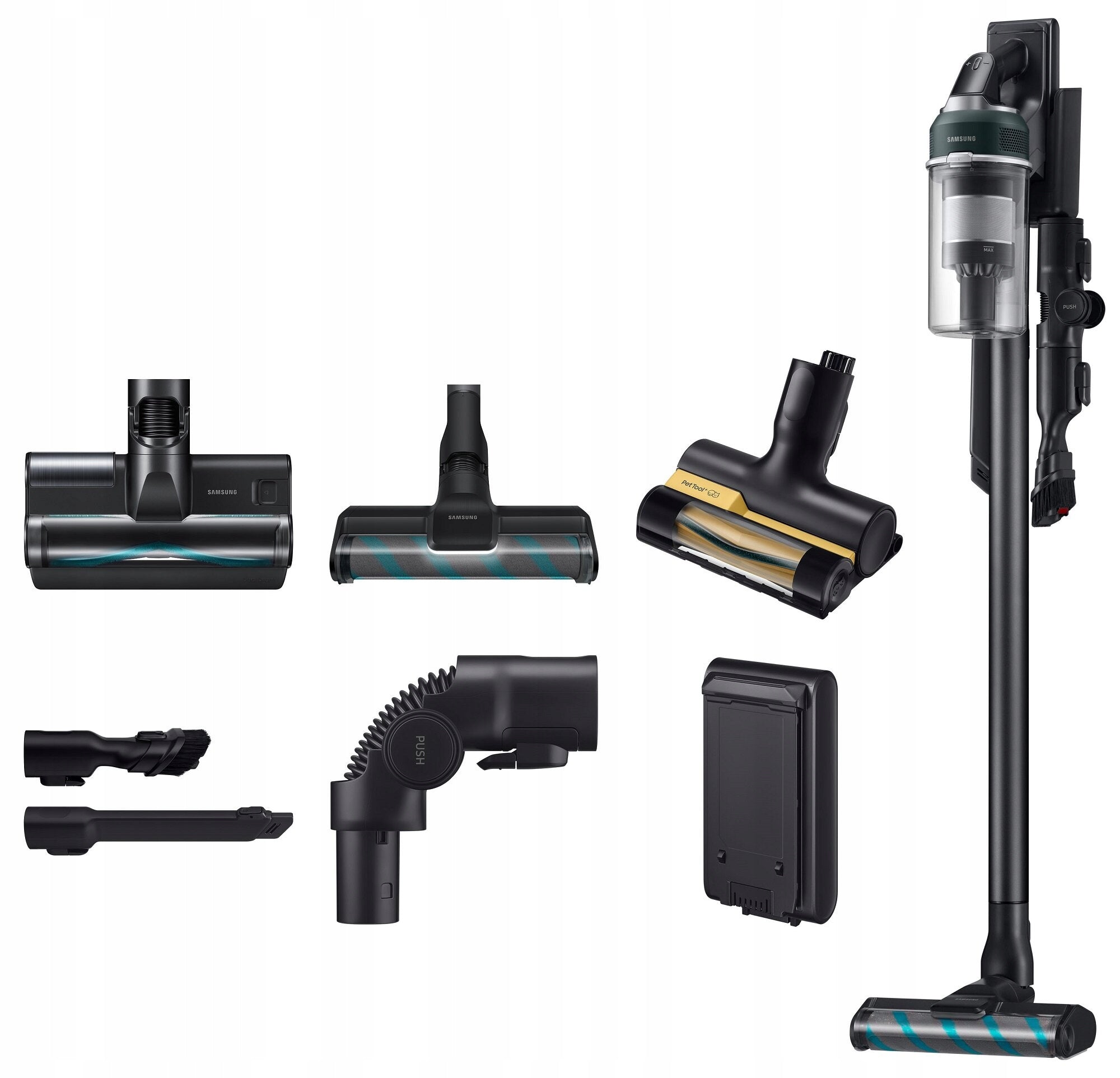 Upright vacuum cleaner Samsung Jet 85S Complete VS70H25WFT/GE black