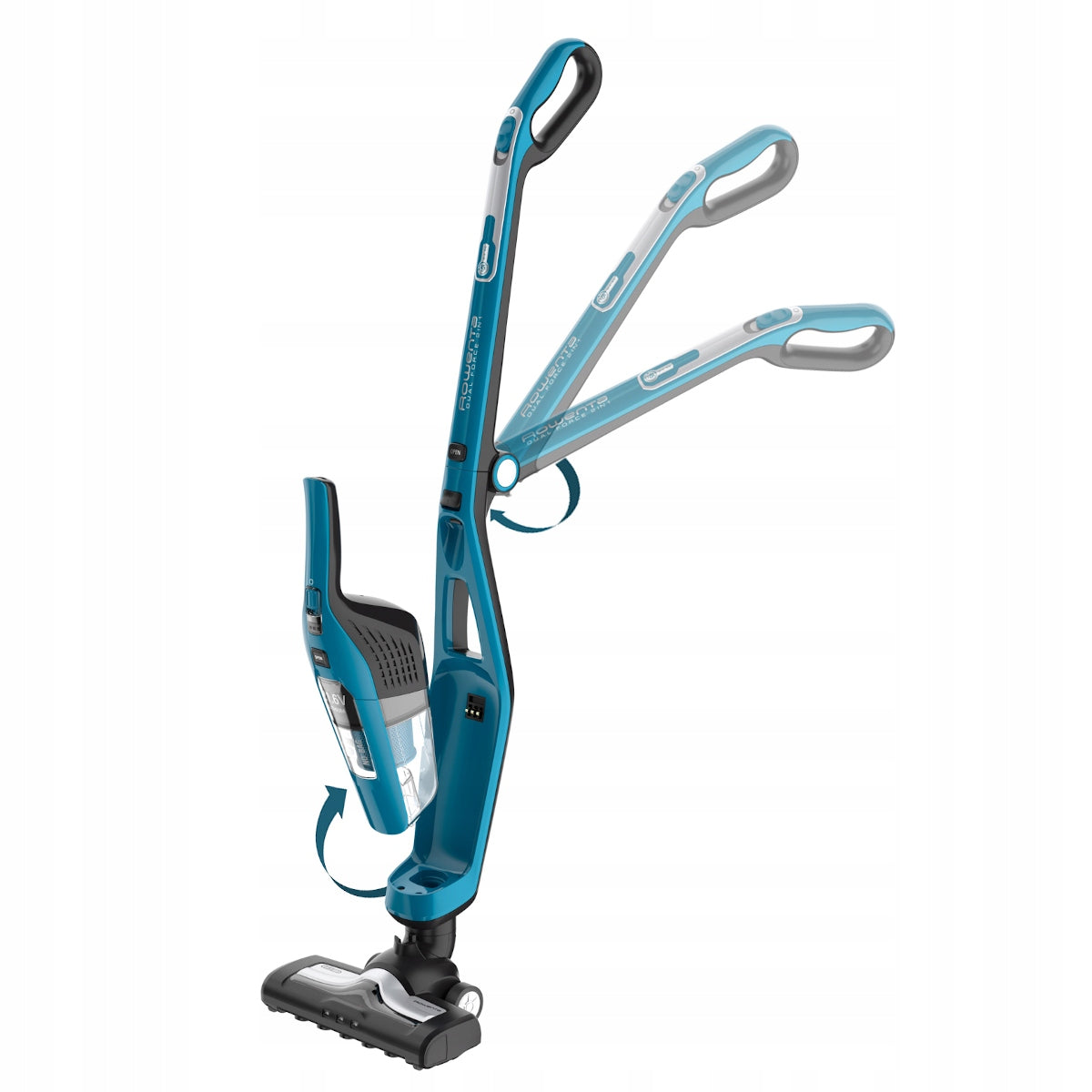 Upright vacuum cleaner Tefal Dual Force TY6751 blue