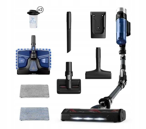 Upright vacuum cleaner Tefal X-Force Flex 9.60 Aqua TY20C7 45min Washing function