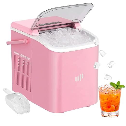Upstreman Ice Machine, Ice Ready in 6 Minutes, Portable Small Ice Maker