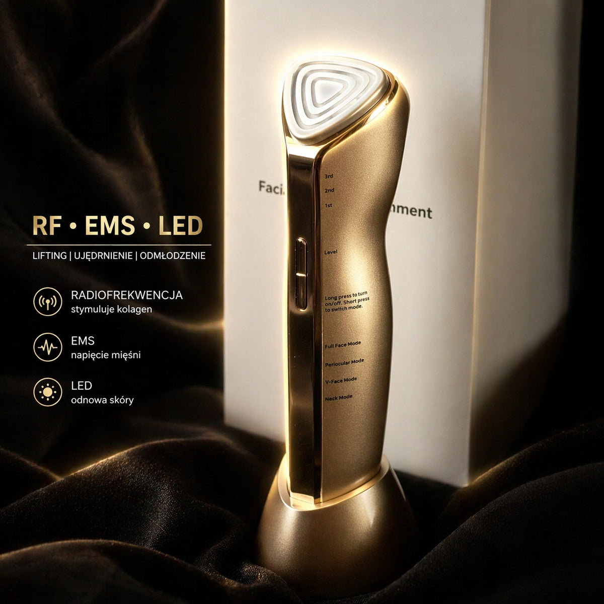 Urządzenie do liftingu RF EMS LED | radiofrekwencja |mezoterapia | masażer
