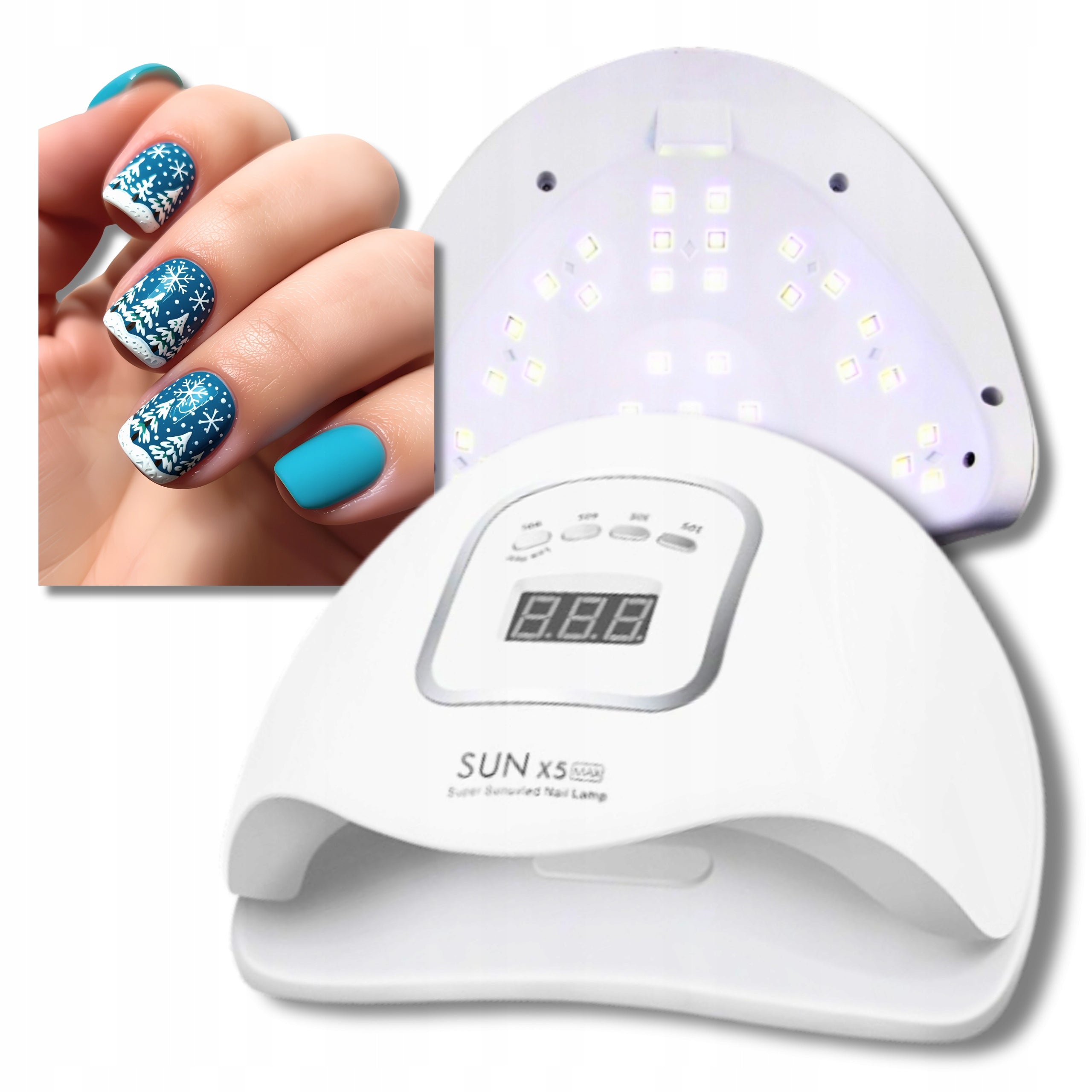 Uv Led Nail Lamp Strong for Gel Hybrid Sun X5 LCD Sensor