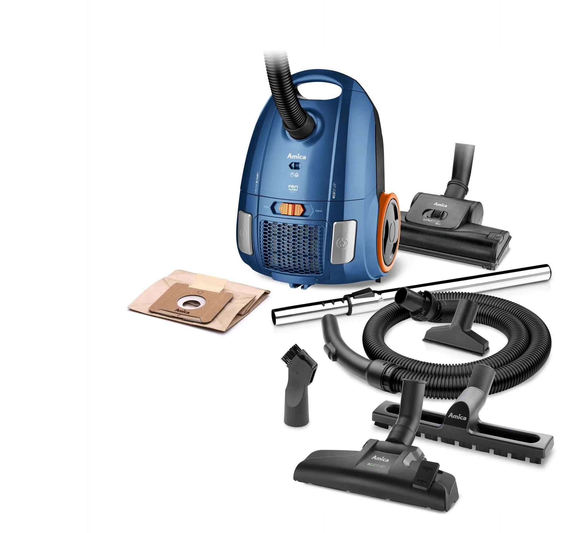 VACUUM CLEANER AMICA FEN TURBO VM2062 POWERFUL 900W TURBO BRUSH HEPA13 Manufacturer code 1190203
