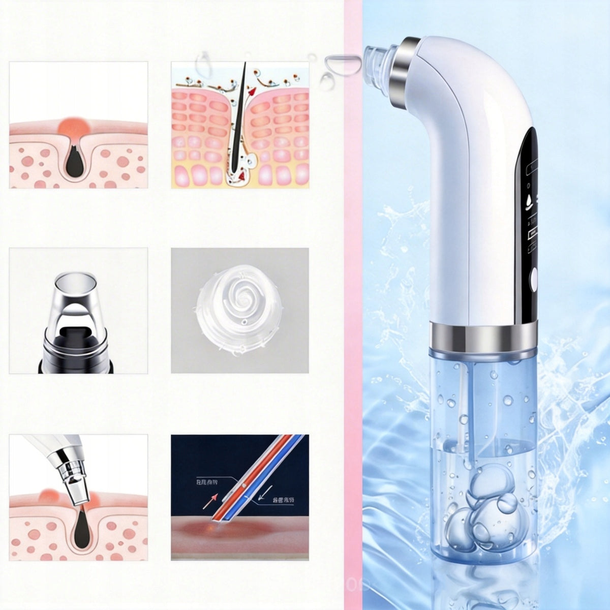 VACUUM CLEANER FOR BLACKHEAD PORE BLACKHEADS FACIAL CLEANSING Manufacturer code 4027851882025