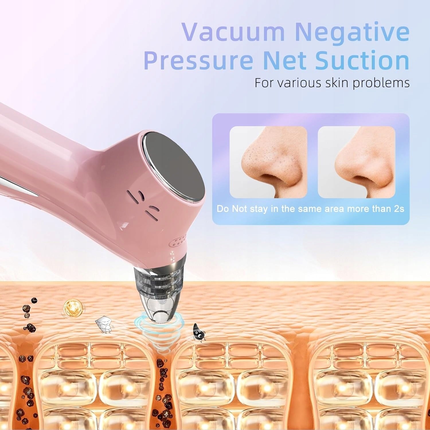VACUUM CLEANER FOR BLACKHEADS PORES CLEANSING THE FACE FROM SCAVENGERS Brand no brand
