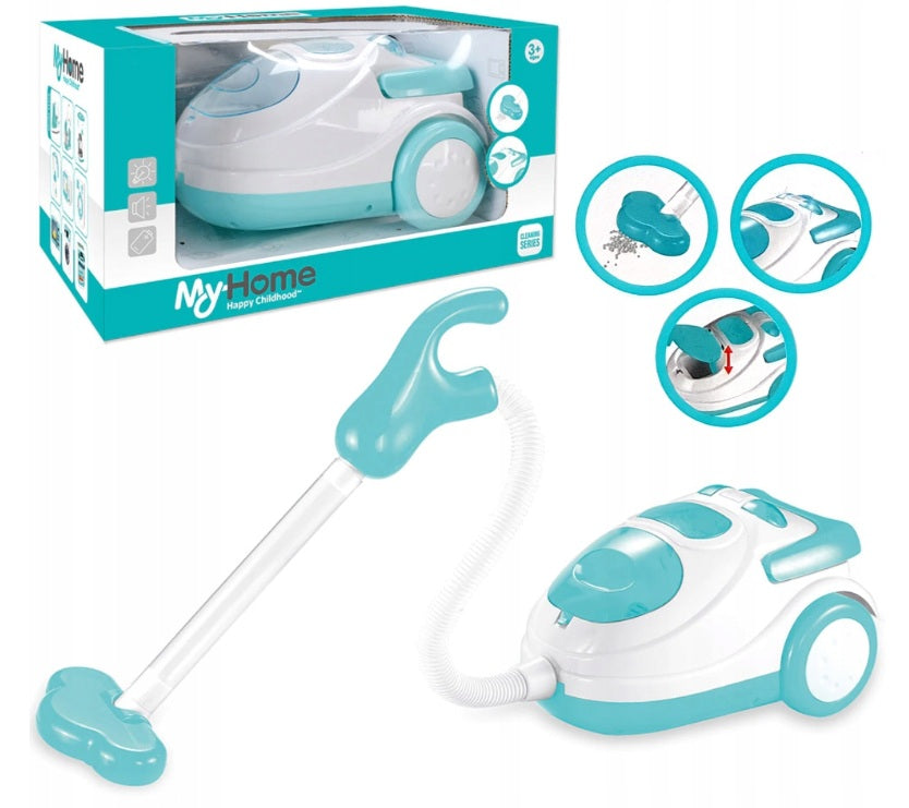 VACUUM CLEANER FOR CHILDREN INTERACTIVE SUCKS BALLS LIGHT LED SOUND AGD TOY