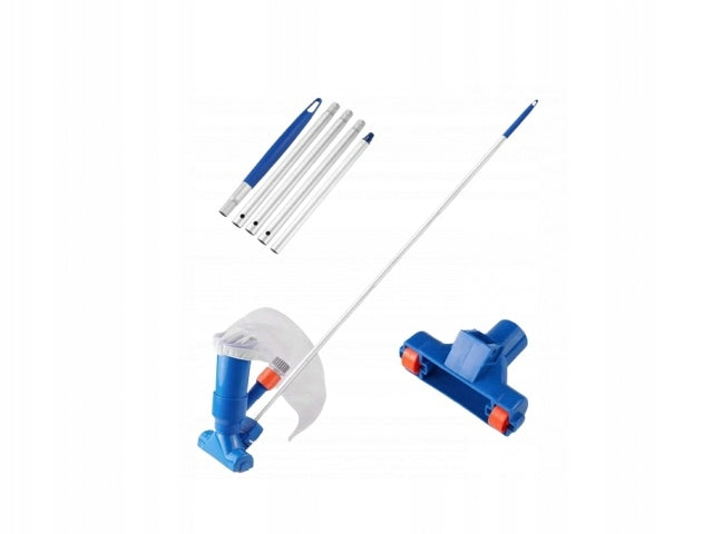 VACUUM CLEANER FOR CLEANING THE BOTTOM OF THE POOL - SET WITH A BAG AND TELESCOPIC HANDLE Manufacturer no brand