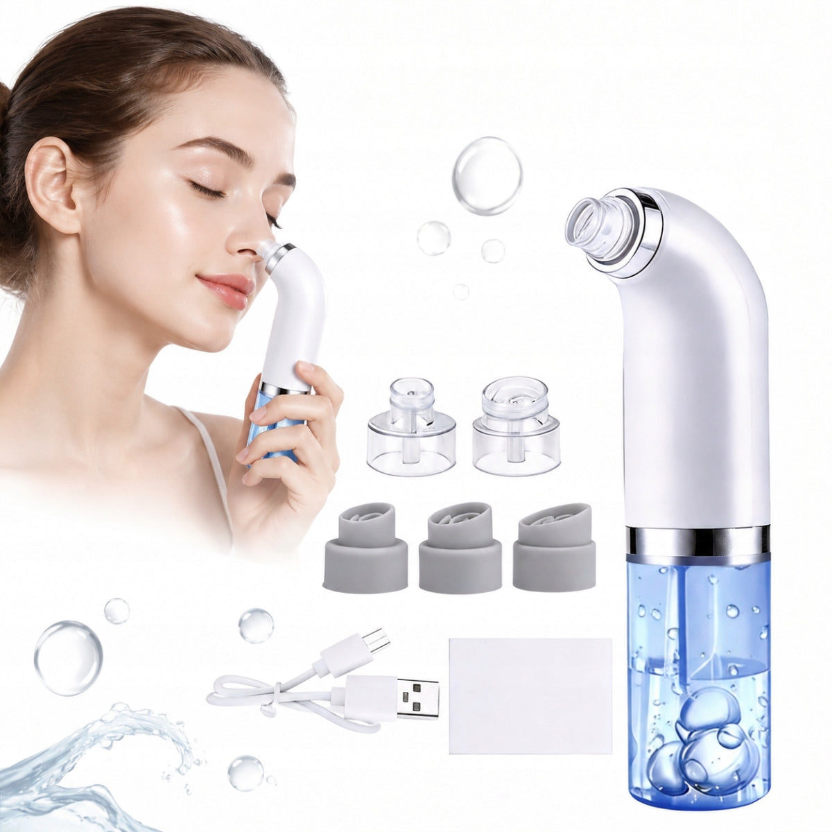 VACUUM CLEANER FOR PORE BLACKHEADS MOBILE 6 TIPS CLEANING