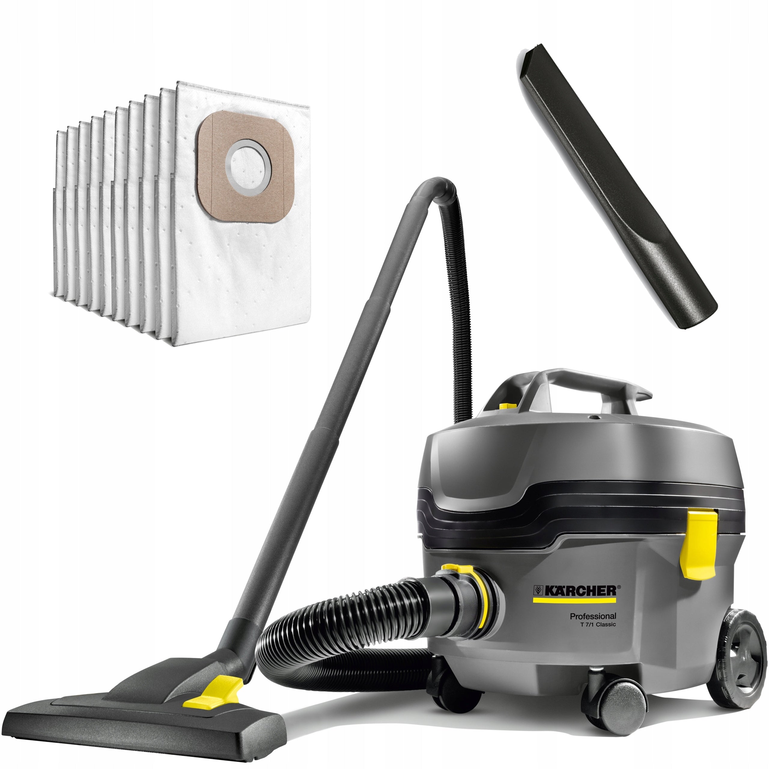 VACUUM CLEANER KARCHER T 7/1 STRONG PROFESSIONAL FOR COMPANY SILENT SET OF BAGS