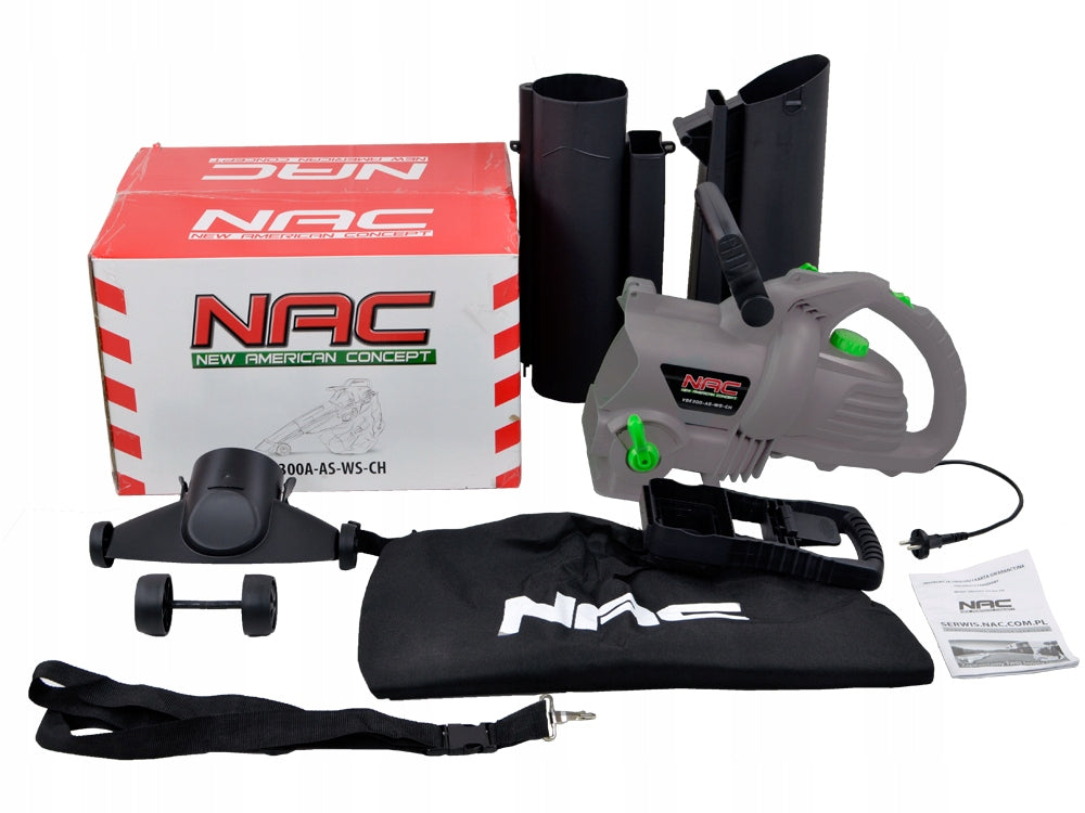 VACUUM CLEANER LEAF BLOWER NAC 3000 IN SHREDDING SPEED CONTROL Brand no brand