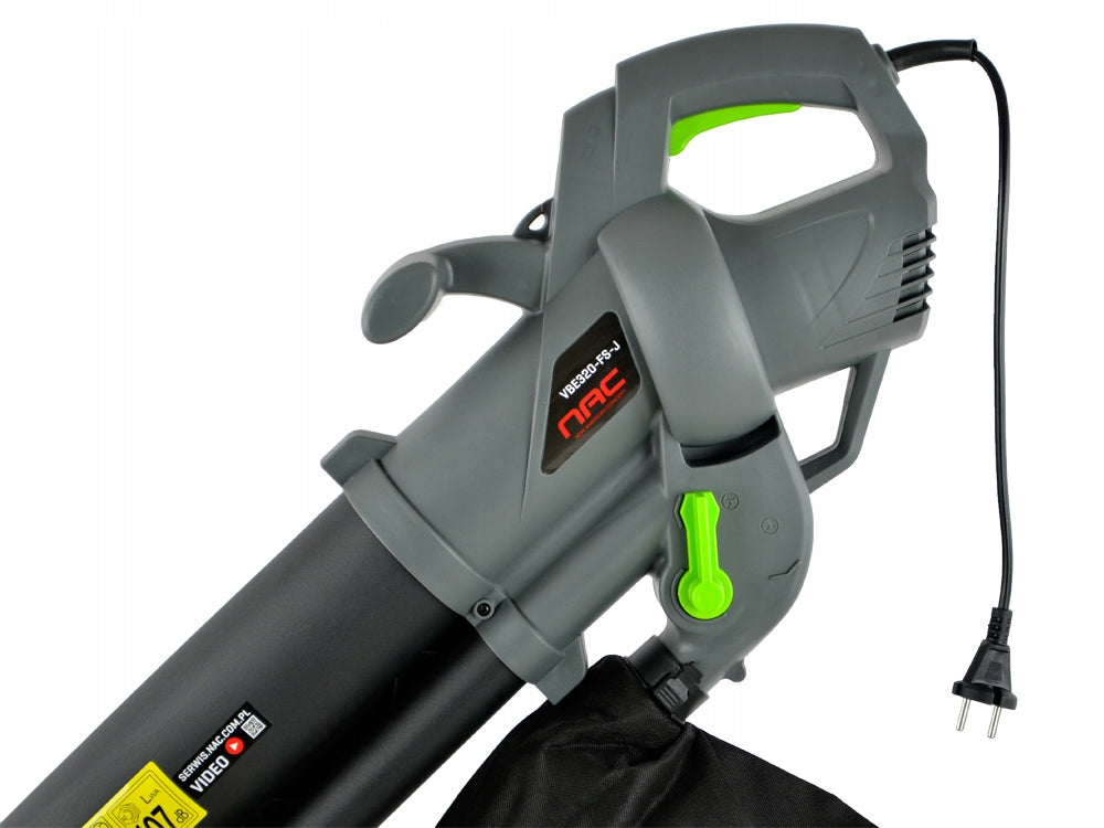 VACUUM CLEANER / LEAF BLOWER NAC 3200 W 2 FUCTIONS WITH SHREDDER 250 km/h Manufacturer code ODKURZACZ NAC