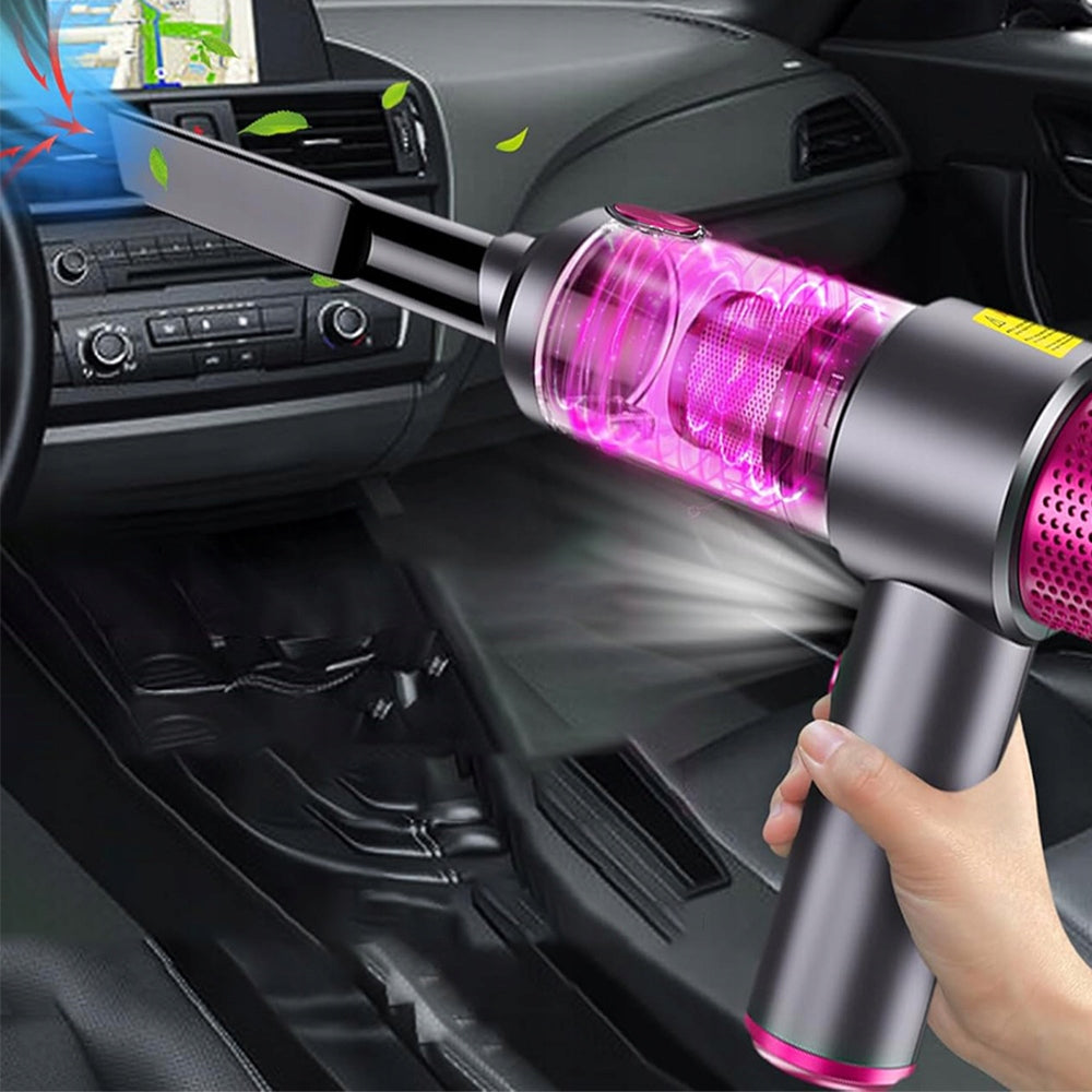 VACUUM CLEANER MINI DOUBLE HEPA FILTER STEEL FOR HAIR AND DUST Dominant color purple