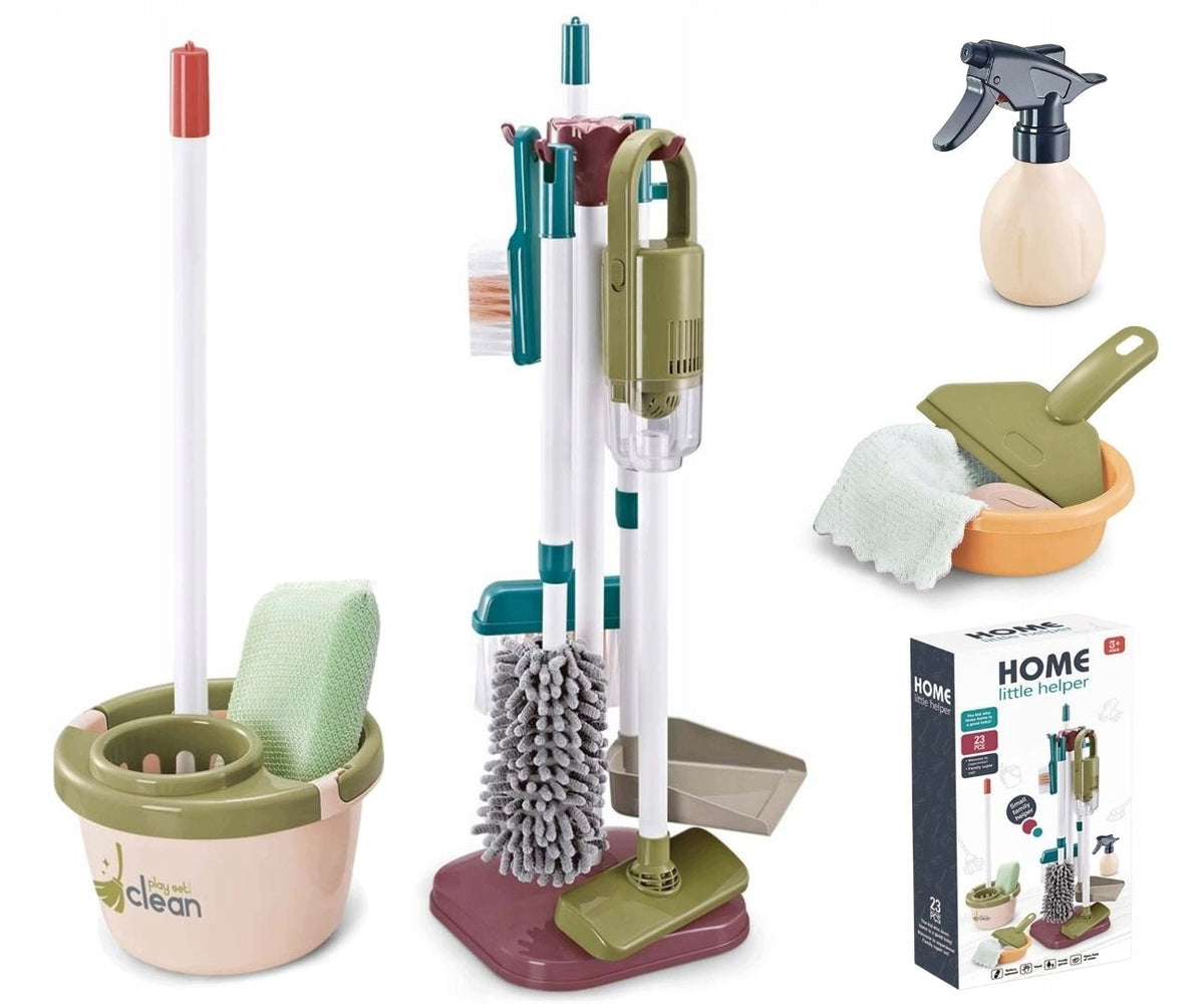 VACUUM CLEANER MOP BROOM CLEANING KIT FOR CHILDREN ACCESSORIES 3+ TINYMINI