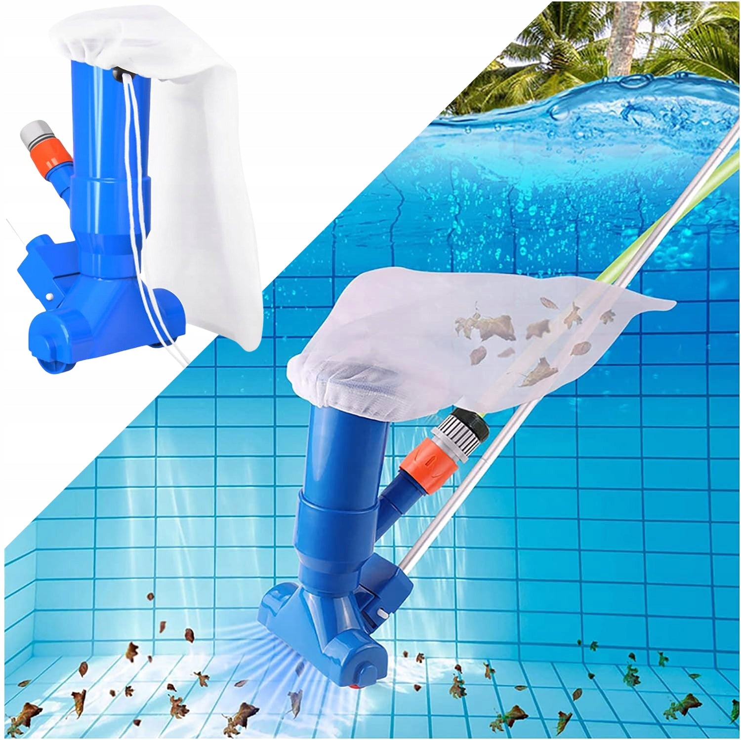 VACUUM CLEANER POOL BRUSH CLEANING BOTTOM WALLS BESTWAY INTEX SET 6IN1 Manufacturer LTC