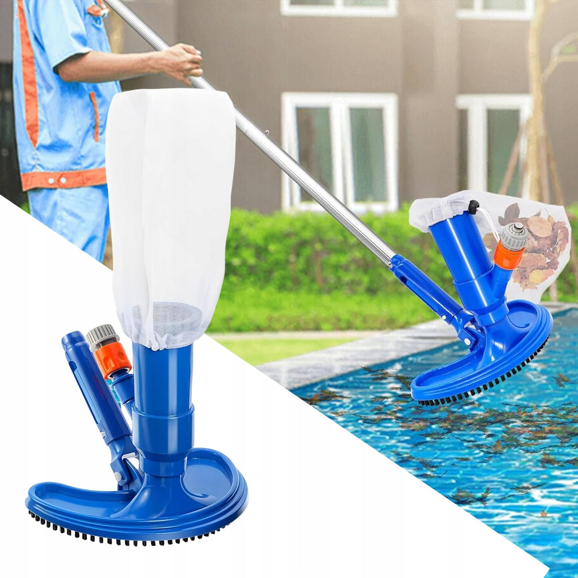 VACUUM CLEANER POOL BRUSH CLEANING BOTTOM WALLS BESTWAY INTEX SET 6IN1 Manufacturer code LXMB02
