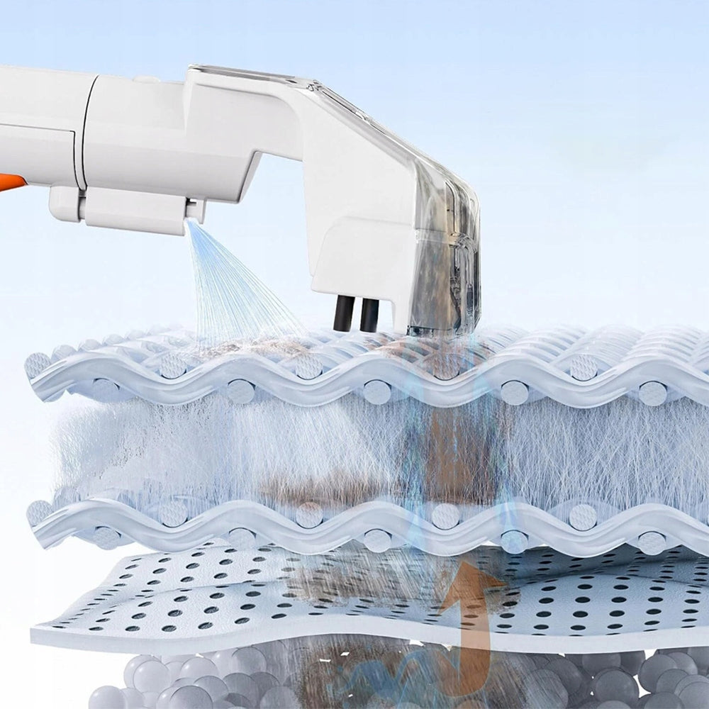 VACUUM CLEANER POWERFUL WET AND DRY FABRIC CLEANING MACHINE 600W 1.5L Dirty water tank capacity 0.8 l