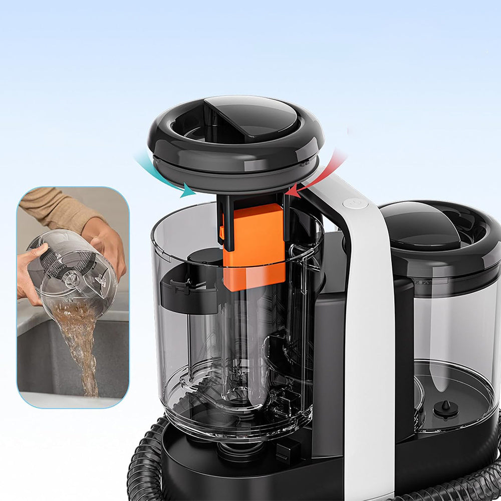 VACUUM CLEANER POWERFUL WET AND DRY FABRIC CLEANING MACHINE 600W 1.5L Dust container volume 0.8 l