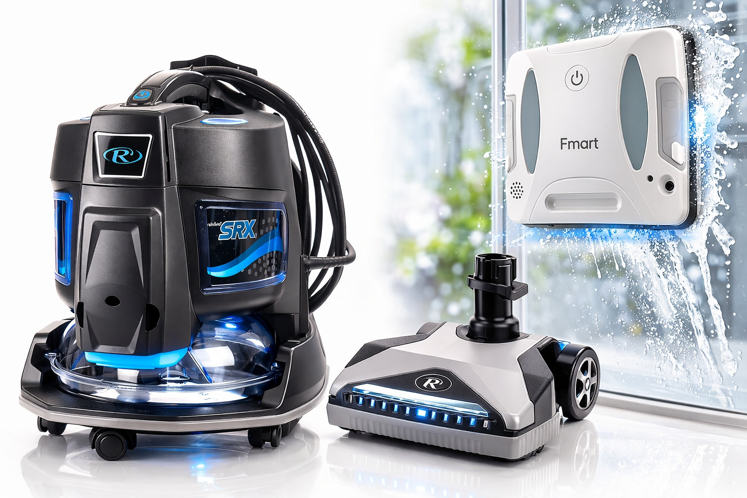 VACUUM CLEANER RAINBOW SRX + ELECTROBRUSH PN ROBOT + FOR WASHING WINDOWS FMART