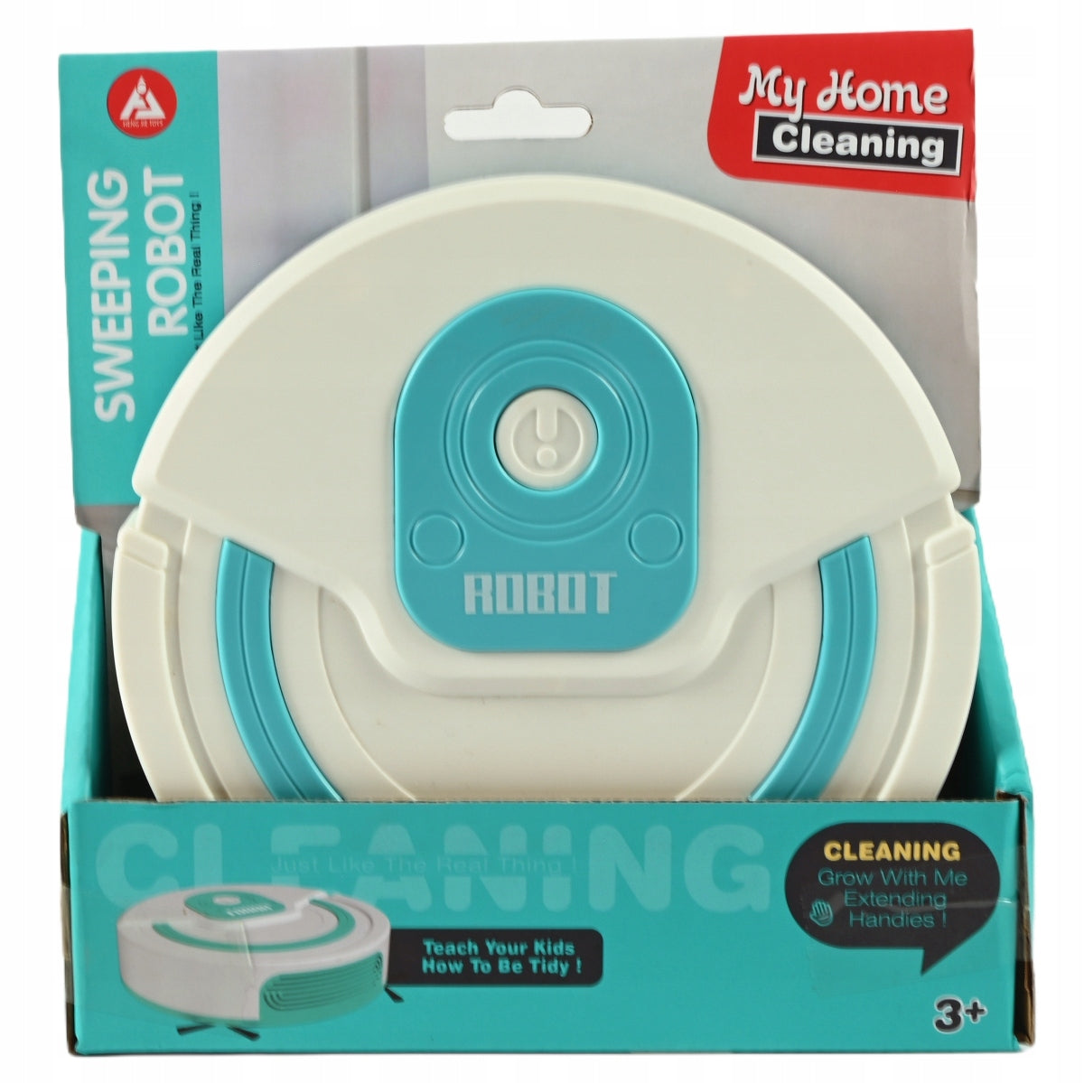 VACUUM CLEANER RIDING TOY FOR CHILDREN MOVABLE BRUSHES ROBOT ASKATO
