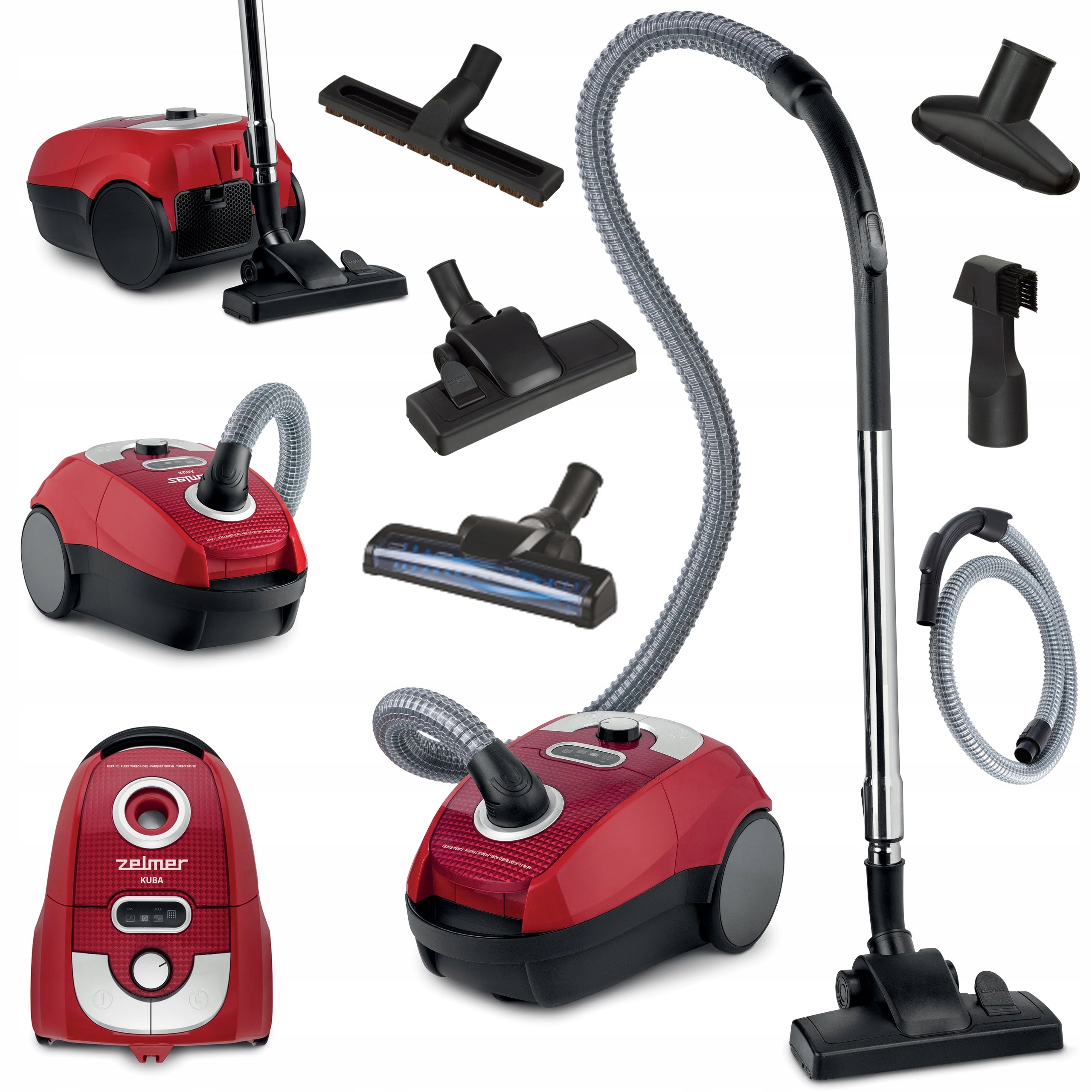 VACUUM CLEANER ZELMER KUBA WITH FILTER HEPA TURBO BRUSH ZVC 335 KUBA 650W 3L