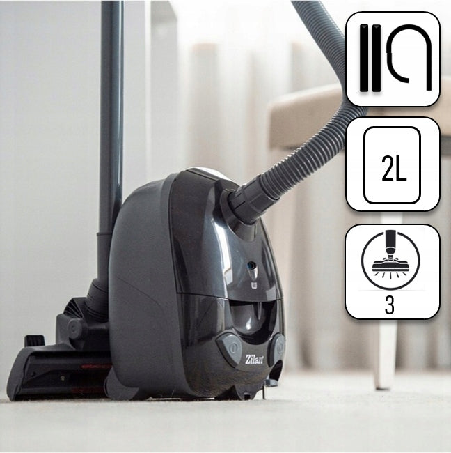VACUUM CLEANER ZILAN BAGGED ZILAN MEGA POWER 2L 860W ACCESSORIES XXL Manufacturer code ZLN8471