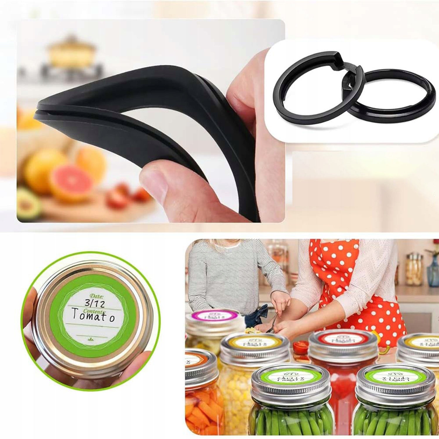 VACUUM MASON ELECTRIC JAR CLOSER WITH STRONG SUCTION POWER BLACK Product weight 0.49 kg