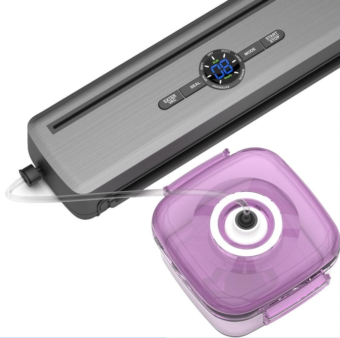 VACUUM SEALER FOOD PACKAGING MACHINE AUTOMATIC WITH BAGS 7 in 1 Maximum seal width 31 cm
