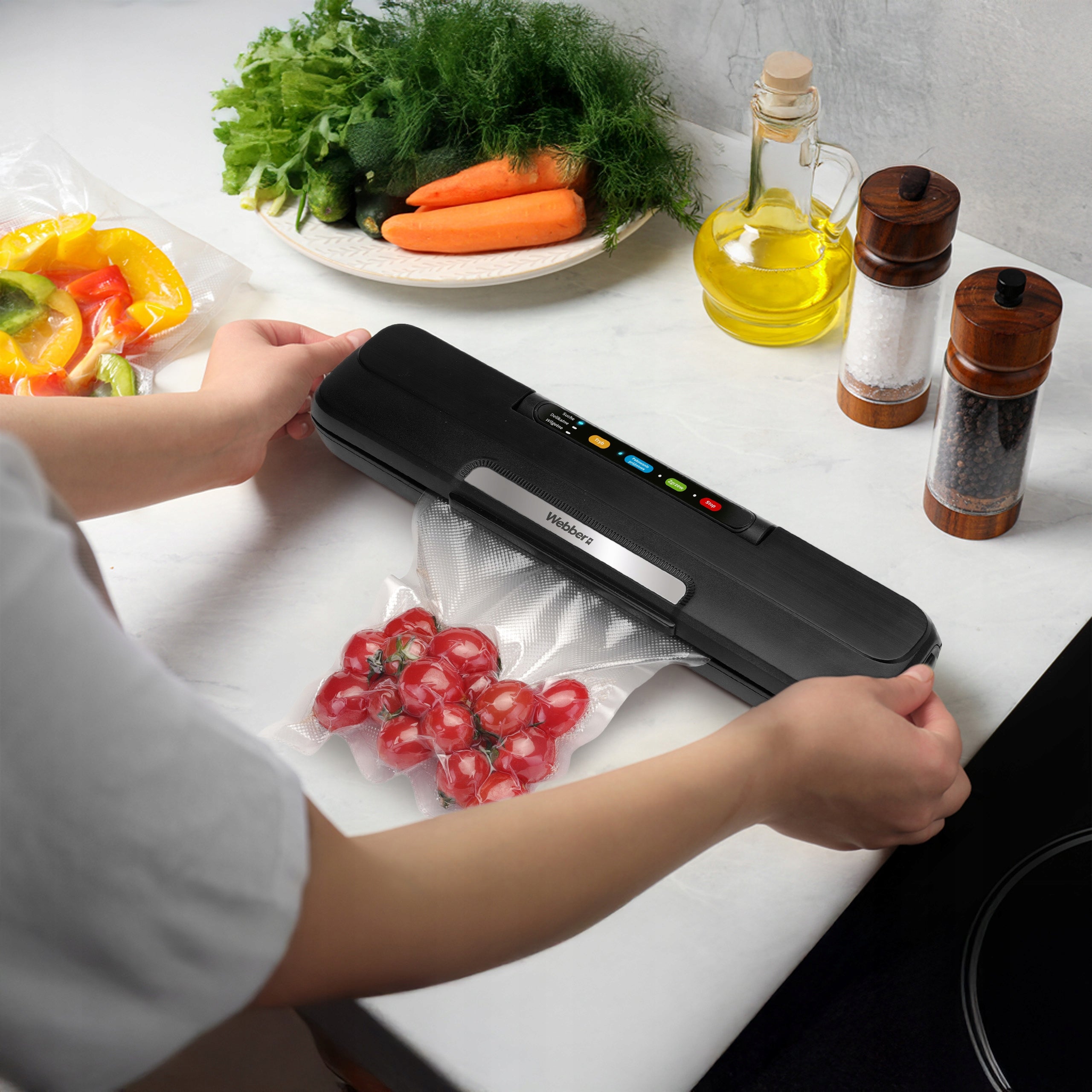 VACUUM SEALER FOR FILM FOOD PACKAGING MACHINE WEBBER V168C AUTOMATIC Manufacturer code 05V168C