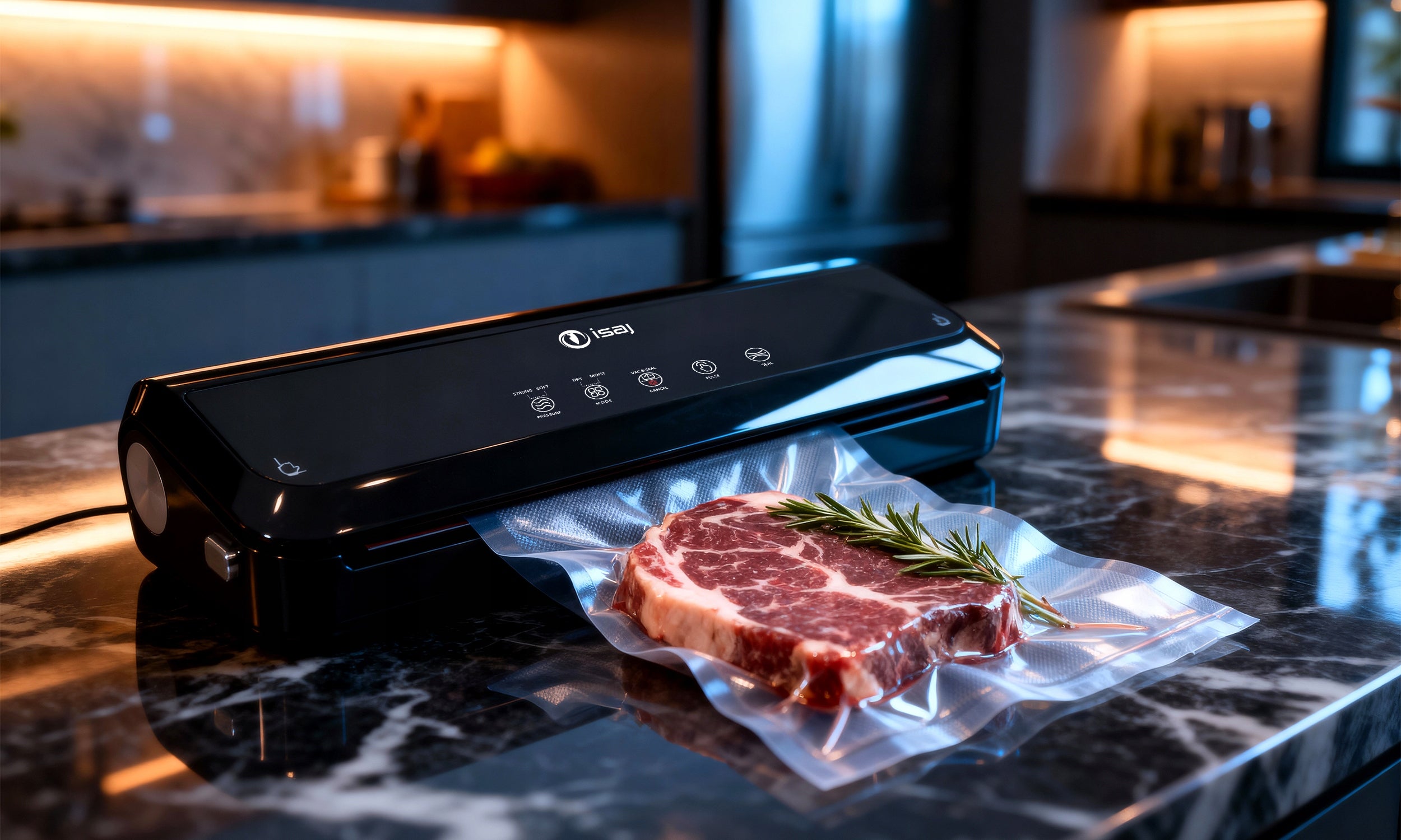 VACUUM SEALER FOR FOOD AUTOMATIC PACKAGING MACHINE ISAJ GL1 + FOIL Brand ISAJ
